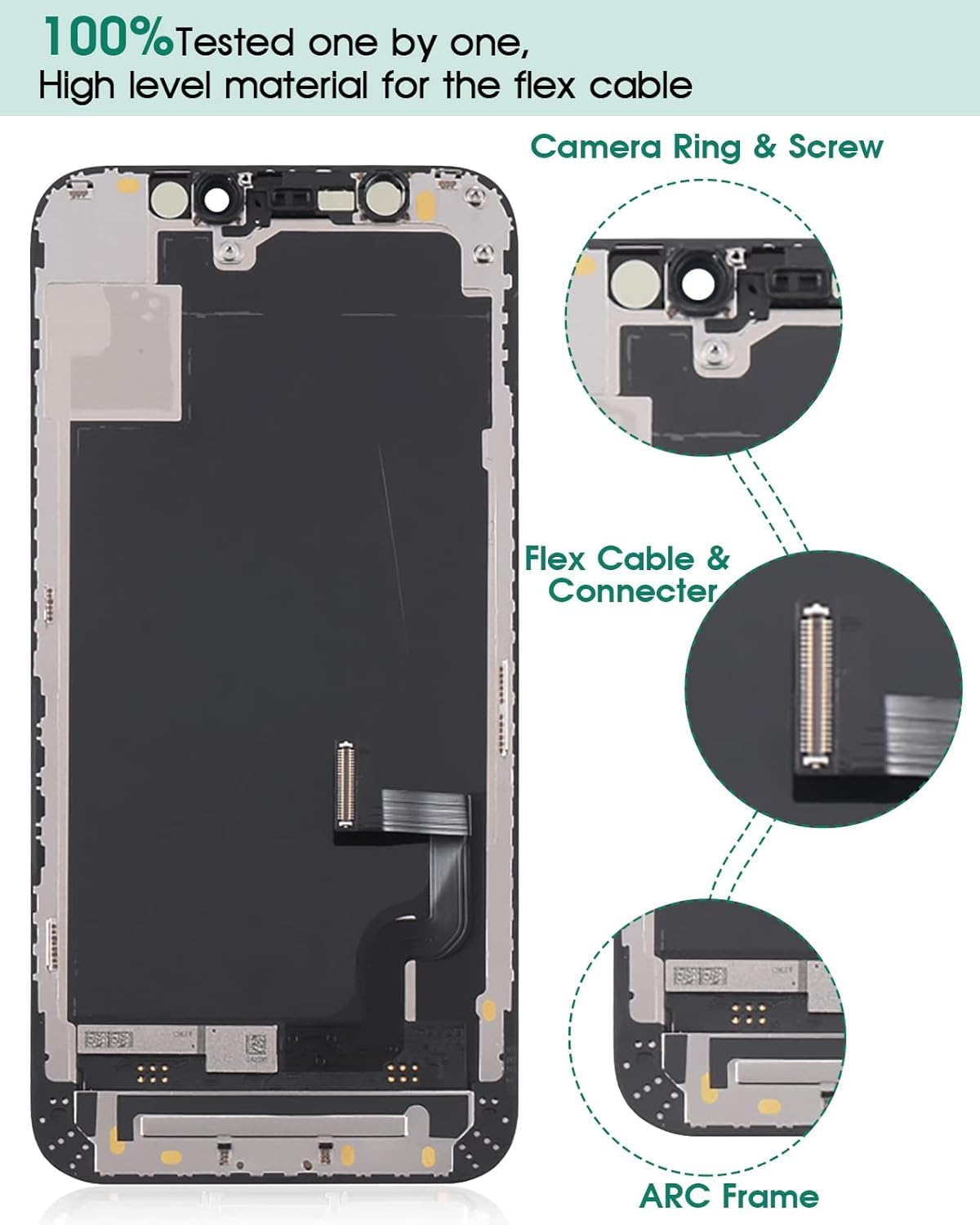TFT LCD Scherm Voor IPhone 13 Mini 5.4 Inch - Zwart Touchscreen Vervanging
