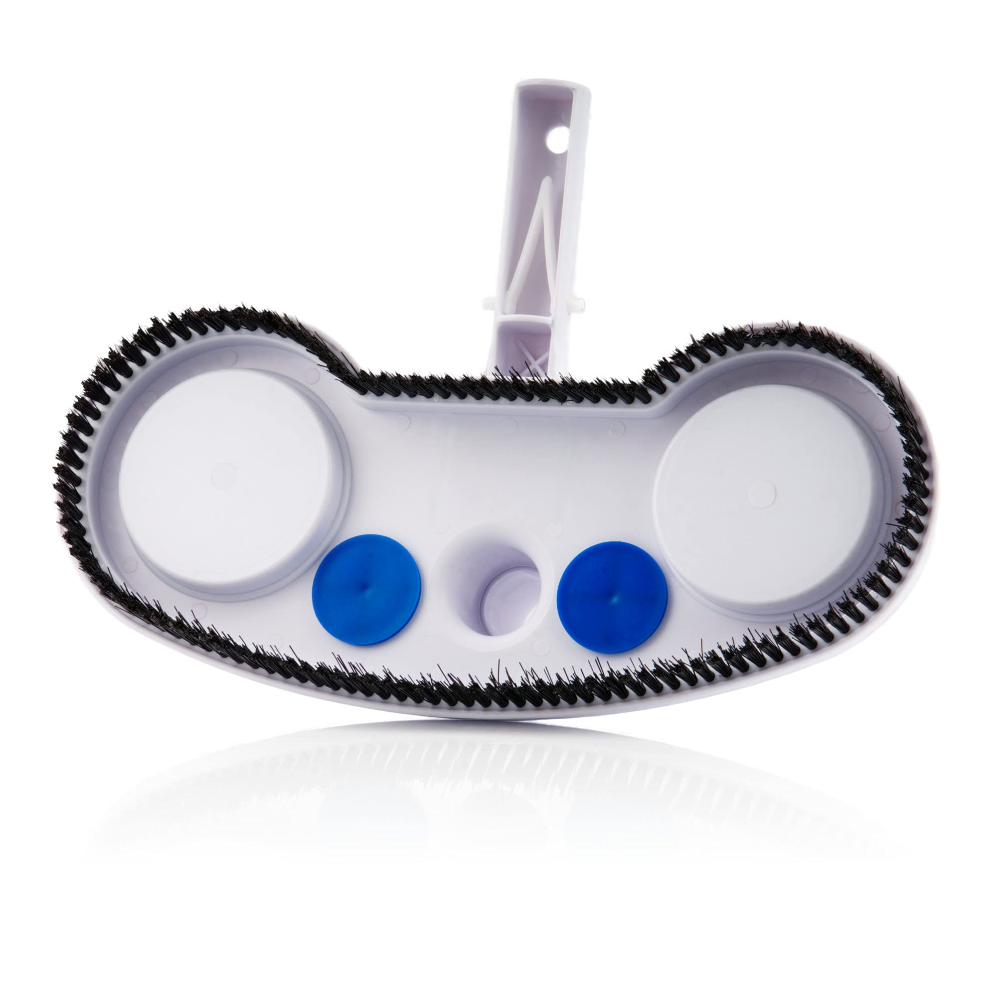 Zelsius Spazzola Per Piscina Con Angoli Arrotondati, 44x3x5 Cm, Adatta A Aste Telescopiche, Pulizia Pavimenti E Pareti, Colore Bianco/Blu - 2
