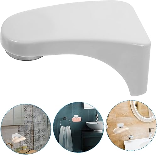 Miniatura 6 de Alipis Soporte magnético para jabón montado en la pared, soporte para jabón de pared de ducha, contenedor de mano, soporte de drenaje de líquido de