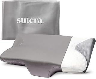 Sutera - Pillow Case for The Sutera Orthopedic Contour Pillow, Cervical Pillow Case, Pillowcase for Sleeping Pillow, Zipper Pillow Case, Gray Pillow Case, Viscose Made from Bamboo Pillow Cover