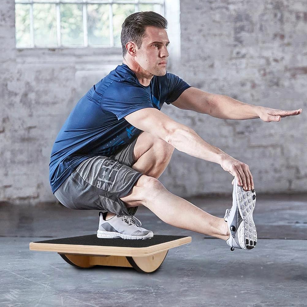 Balance Board in legno Superficie antiscivolo antiscivolo per