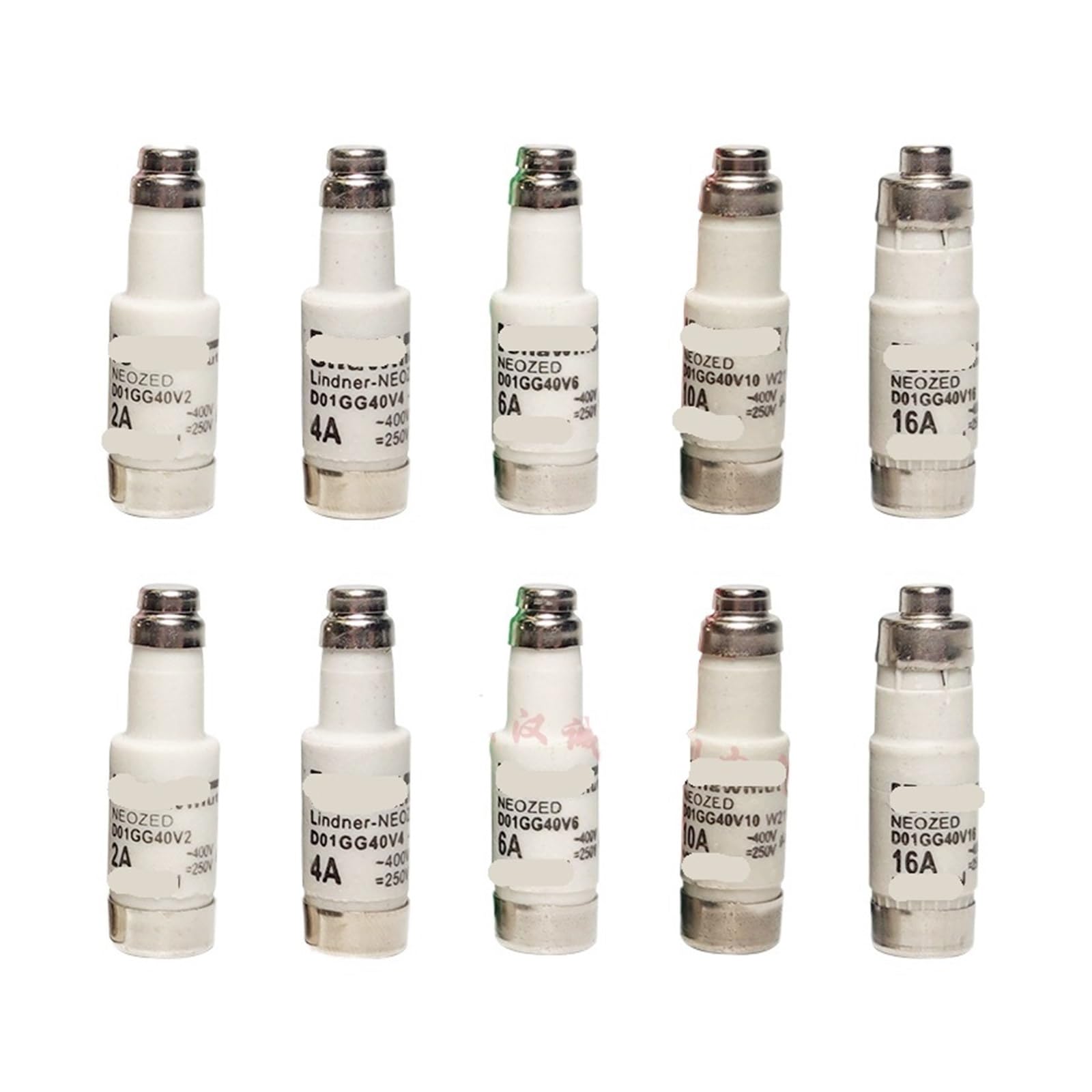 KXIWLUFV 2pcs Fuse D01GG40V10 10A 400V-250V(D01GG40V4 4A)