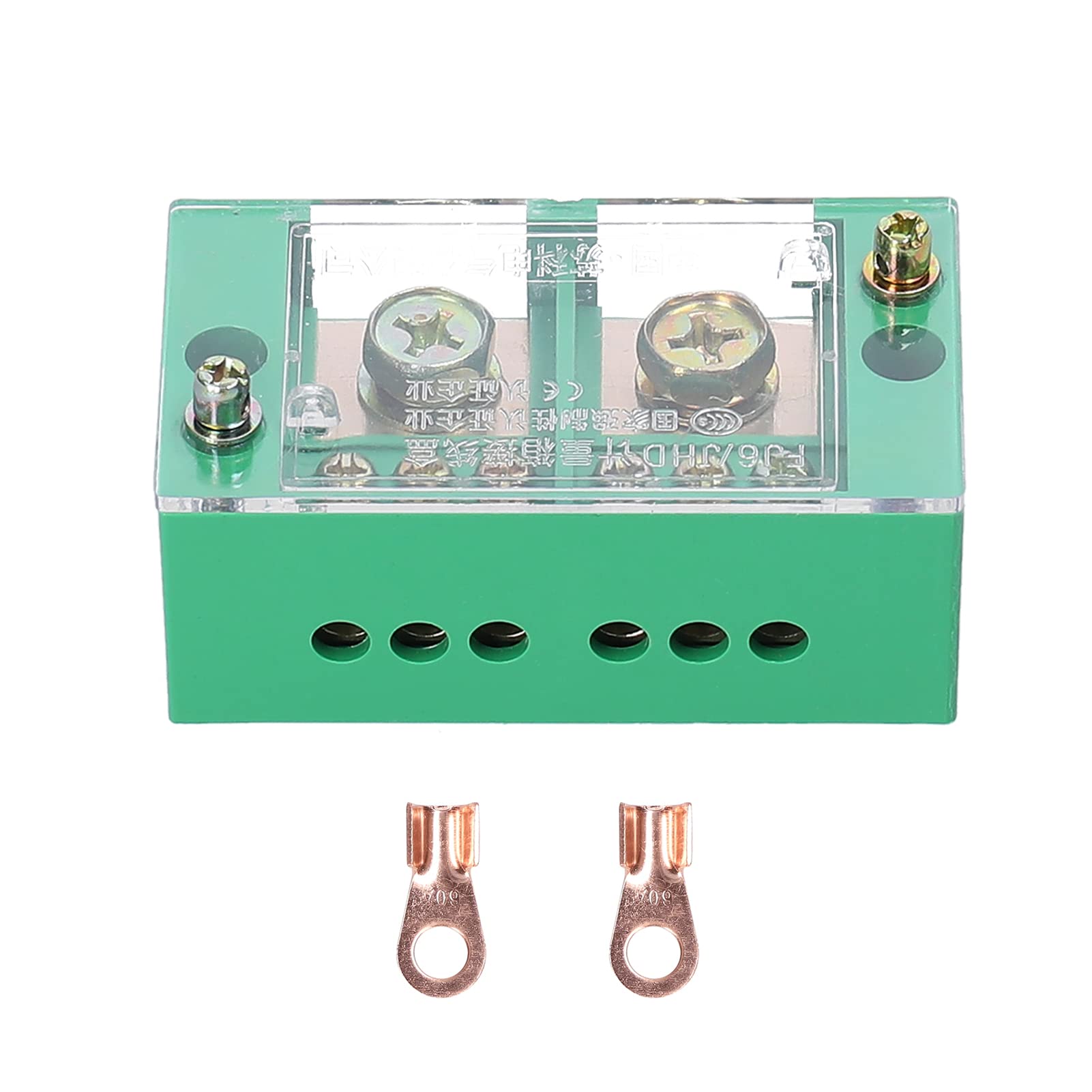 60A 600V Portable Junction Box Household Multifunctional Wire Splitter Wire Terminal Junction Box with 2 Copper Lugs TOUFA