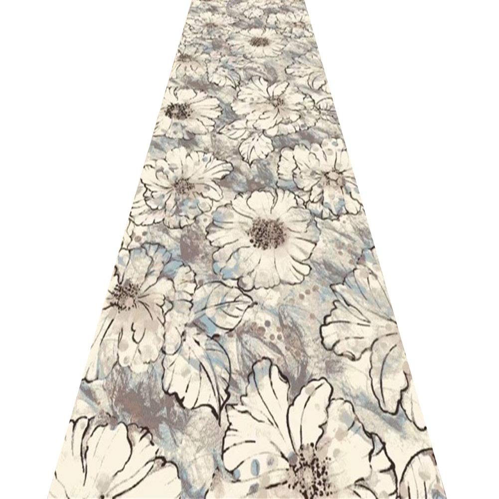 Tapis de passage d'allée style fleuri pour hall d'entrée lumineux