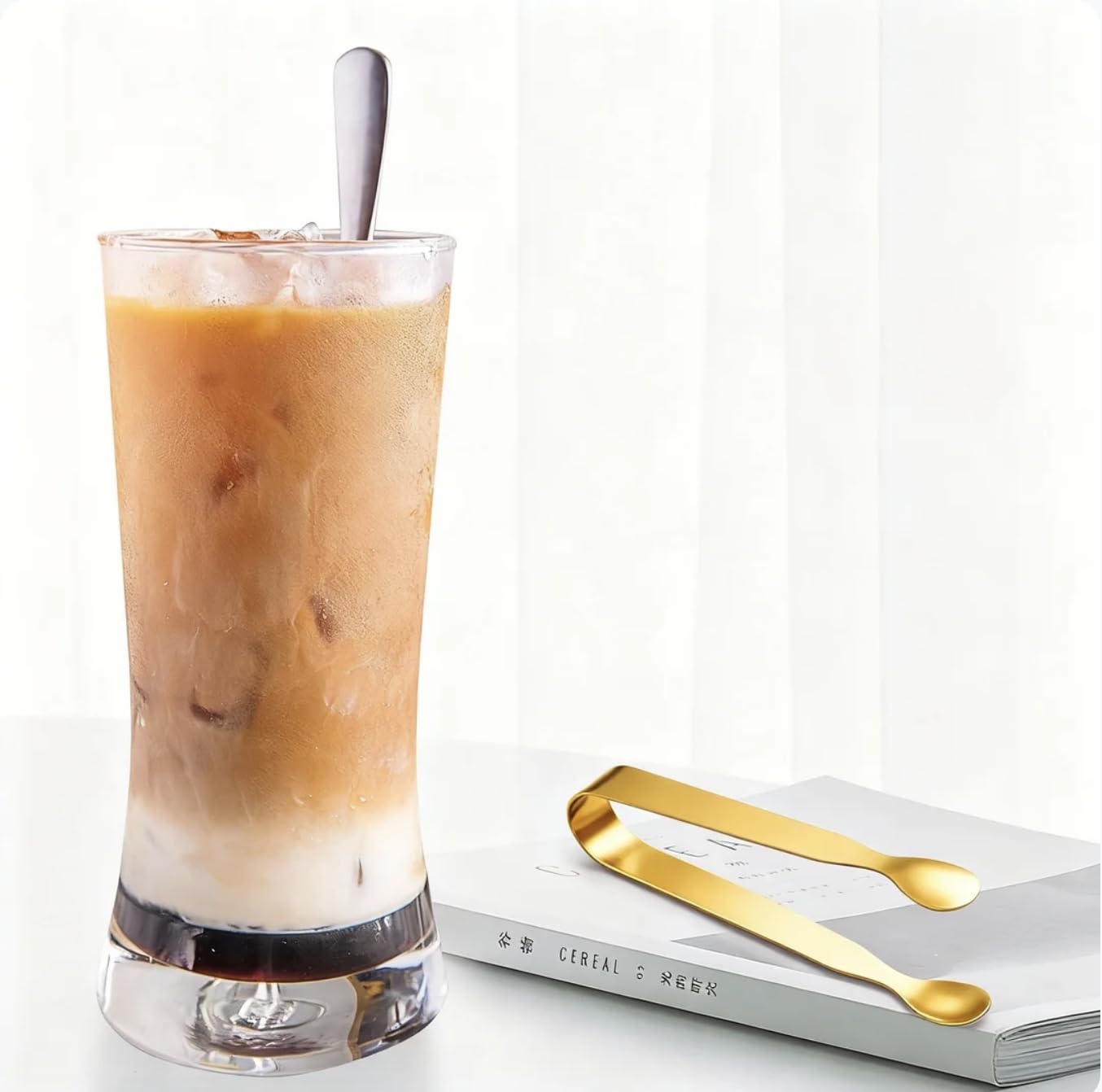Golden Ice Tongs - Mini Stainless Steel Serving Tongs -6