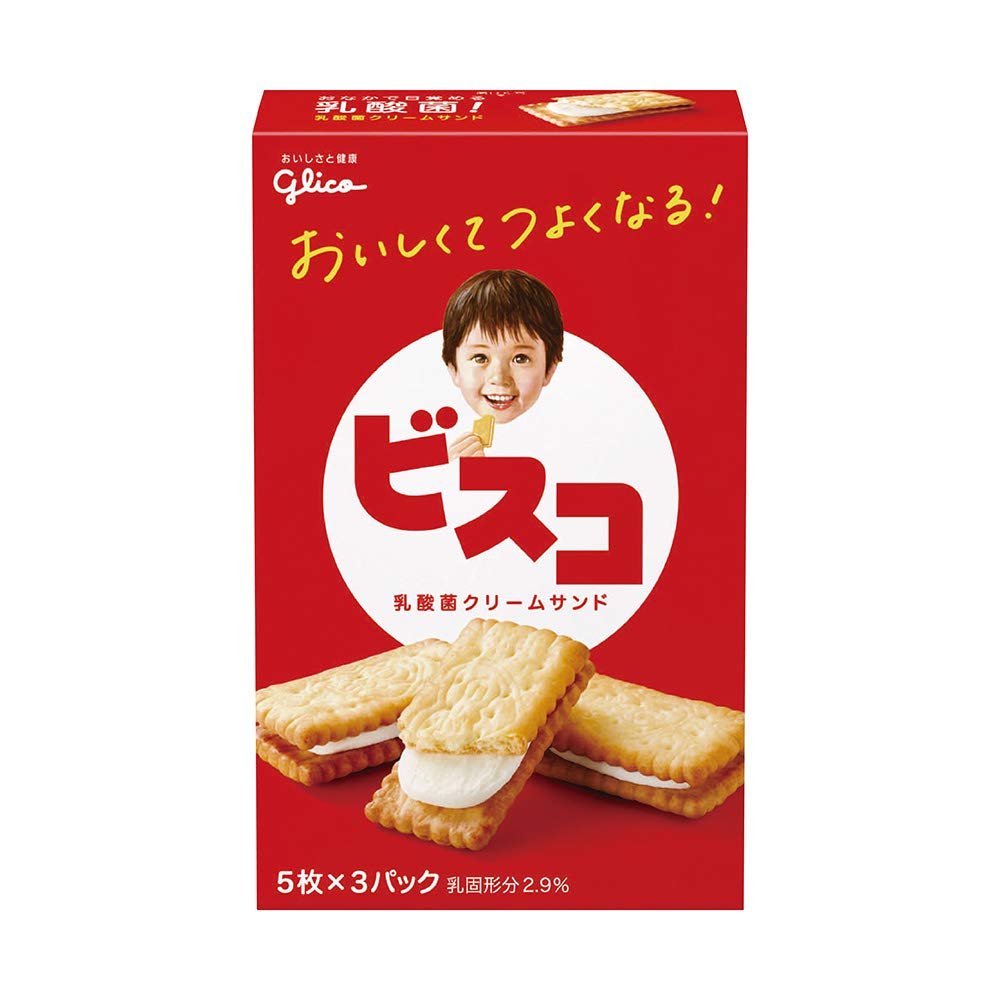江崎グリコ 【ビスコ】 15枚 ×20個 ビタミンB1・B2・D カルシウム 食物繊維 ビスケット クッキー お菓子 おかし 個包装商品画像