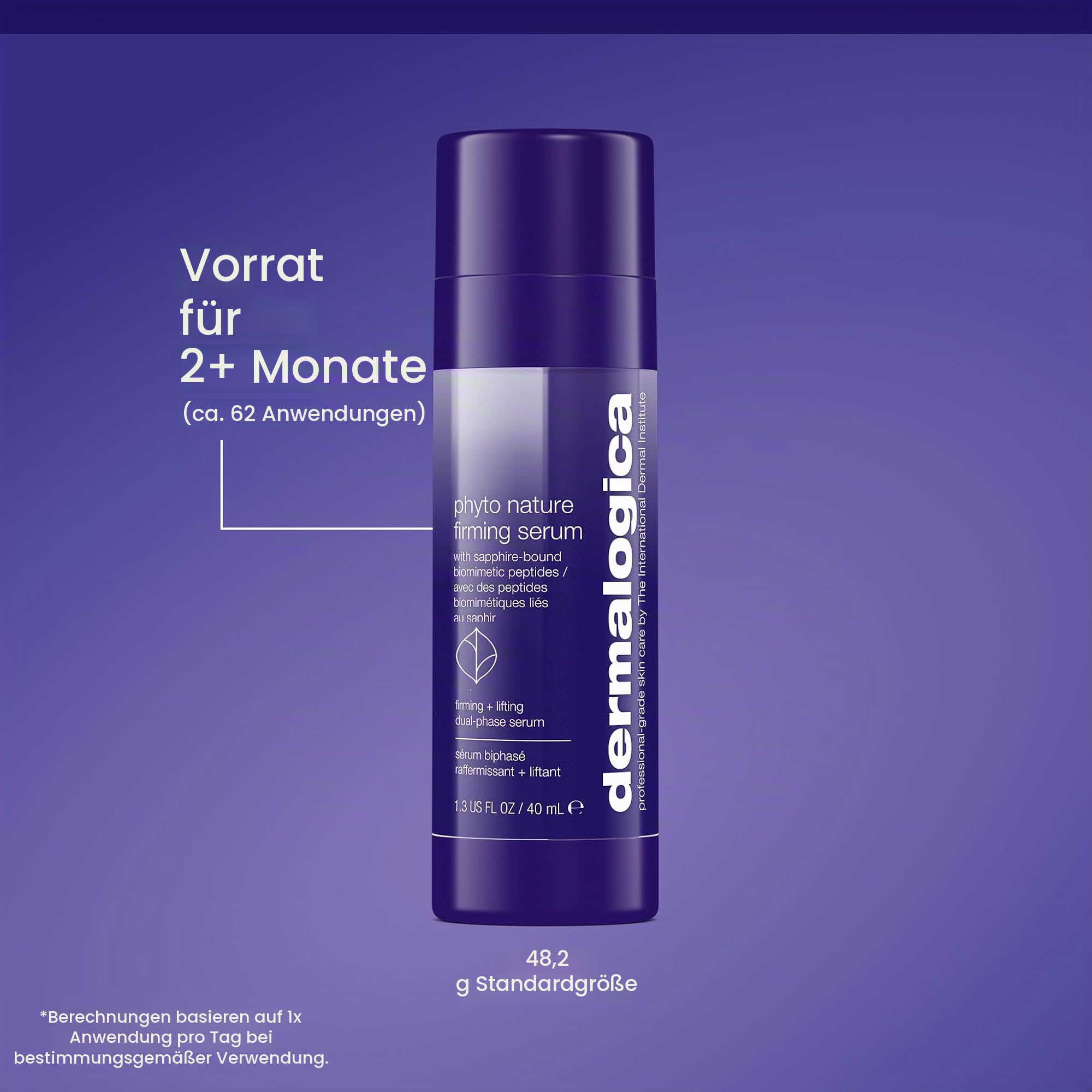 Dermalogica Phyto-Nature Firming Serum - Straffendes 2-in-1 Lifting-Serum mit Sofort- und Langzeitwirkung. Schnelle und langfristig glättende, liftende und revitalisierende Wirkung.