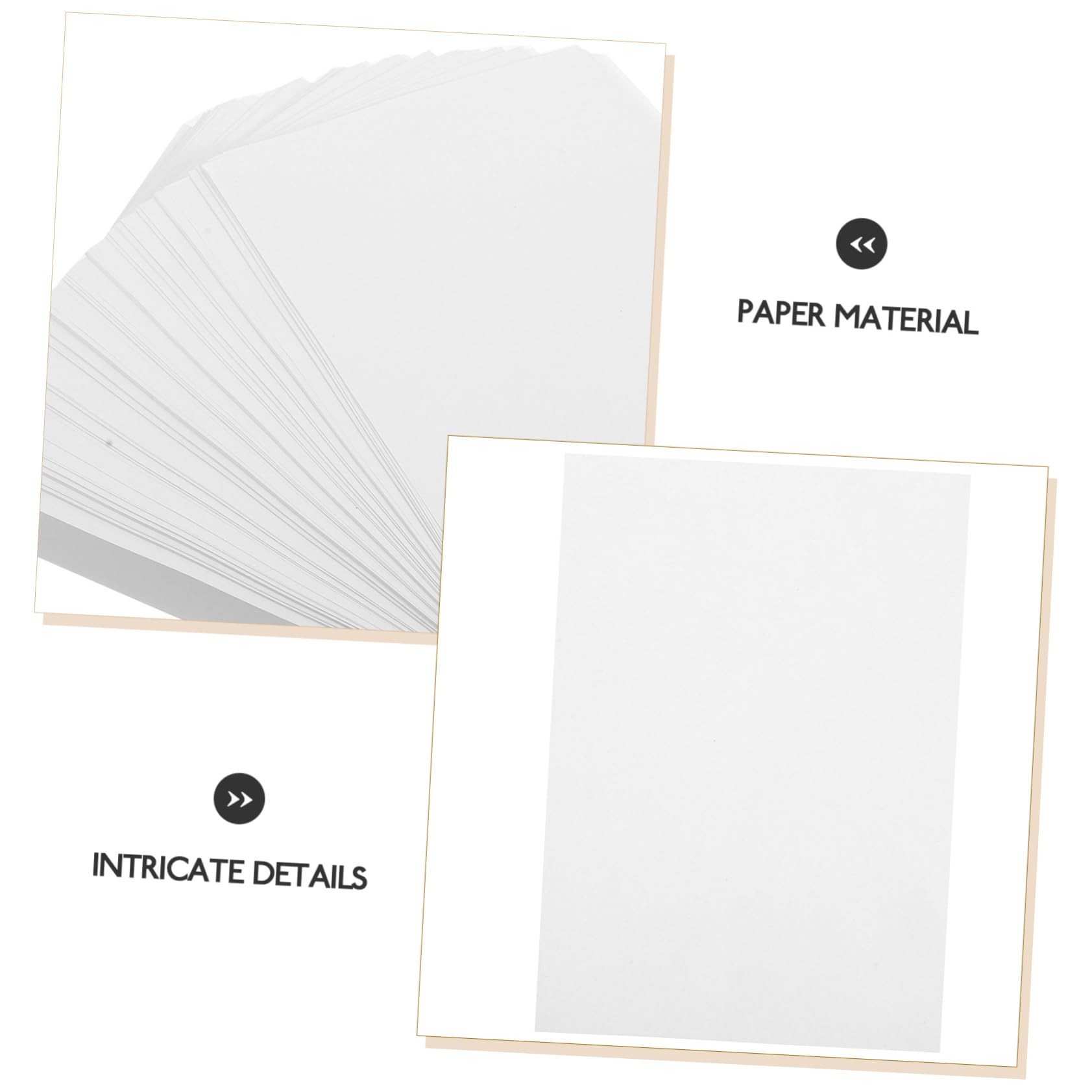 Gadpiparty Papier D'impression A5 70g 500 Feuilles Papier D'imprimante Épais Carton Blanc Pour Impression Impression Et Dessin Bureau École