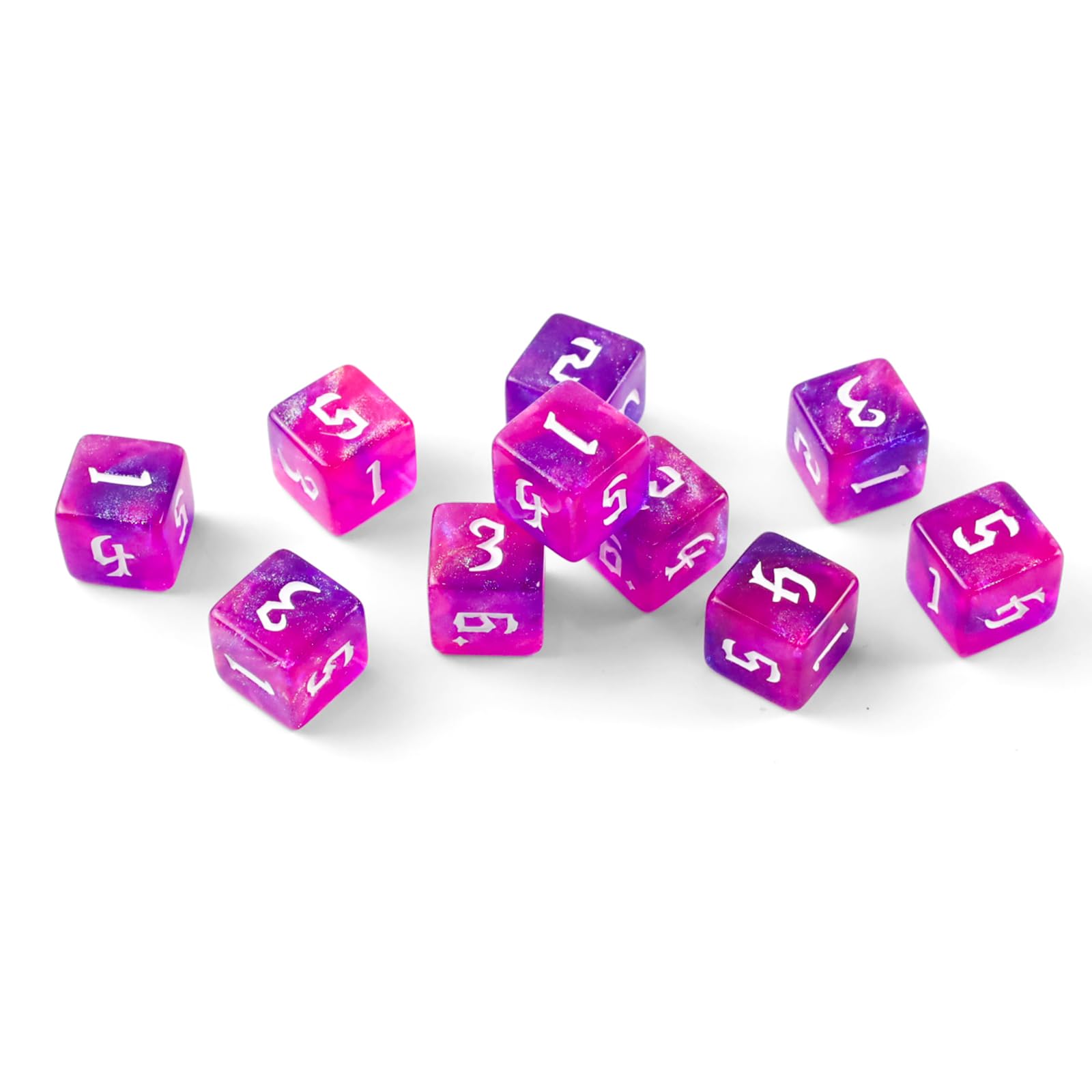 10 Stück D20 Polyedrisch Würfel Set,Spiel Würfel für Dungeon