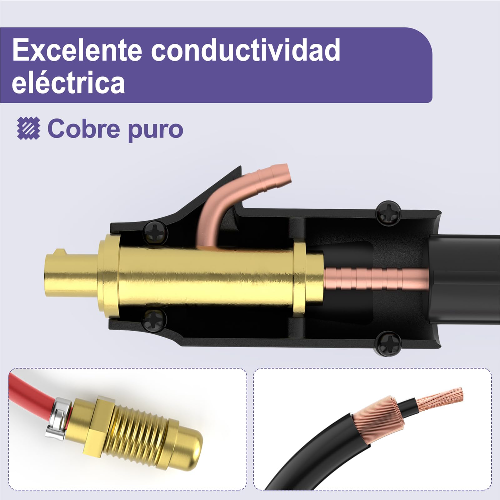 Antorcha TIG de soldadura WP-17FV, refrigerada por aire, antorcha Lift-TIG 150A con paquete de manguera de 4m, compatible con soldadores M-140S/M-180, antorcha TIG argón universal