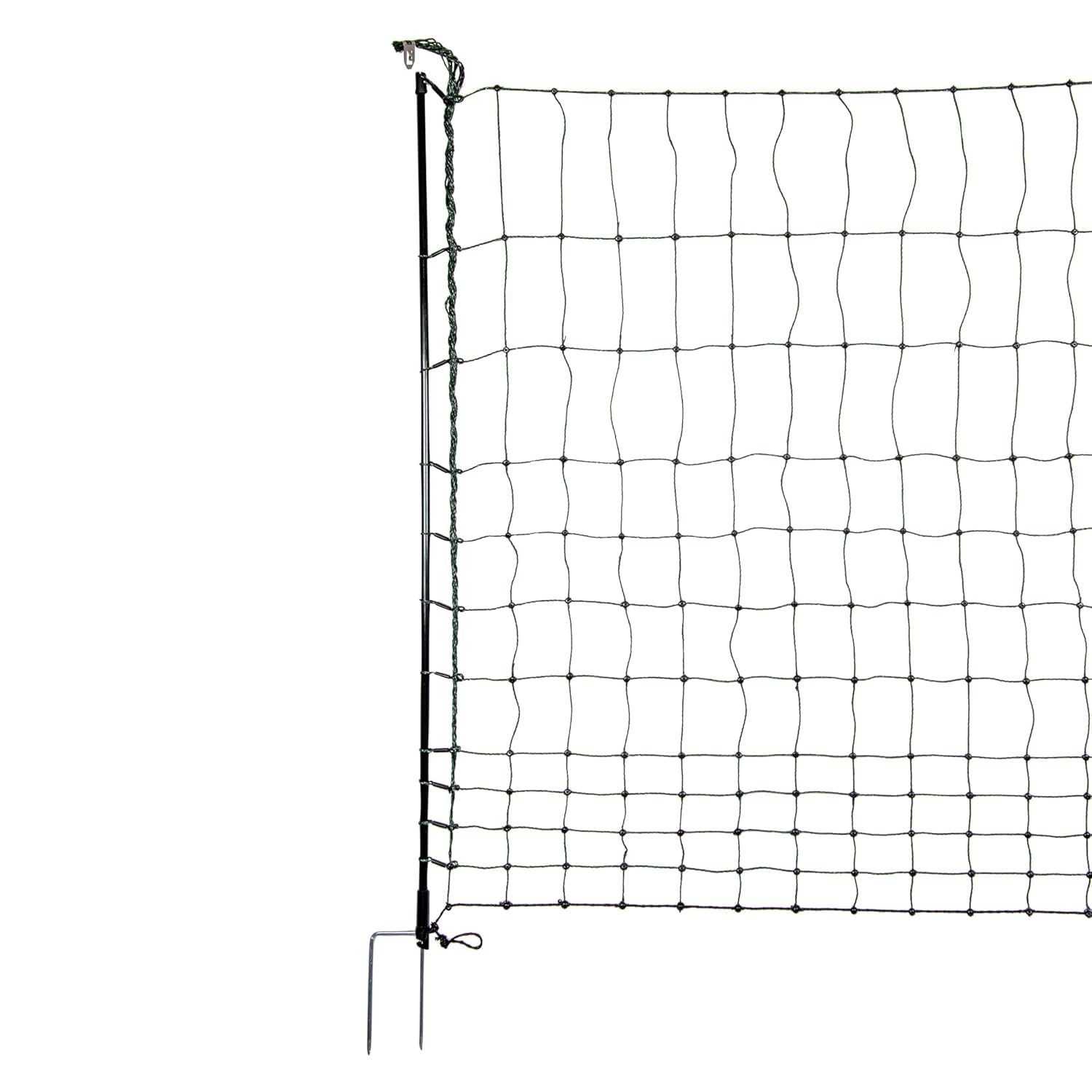 horizont Filet à volaille strongLine 110E, 15 piquets en fibre de verre - double pointe 50 m 110 cm de haut - avec électricité, clôture mobile pour poules