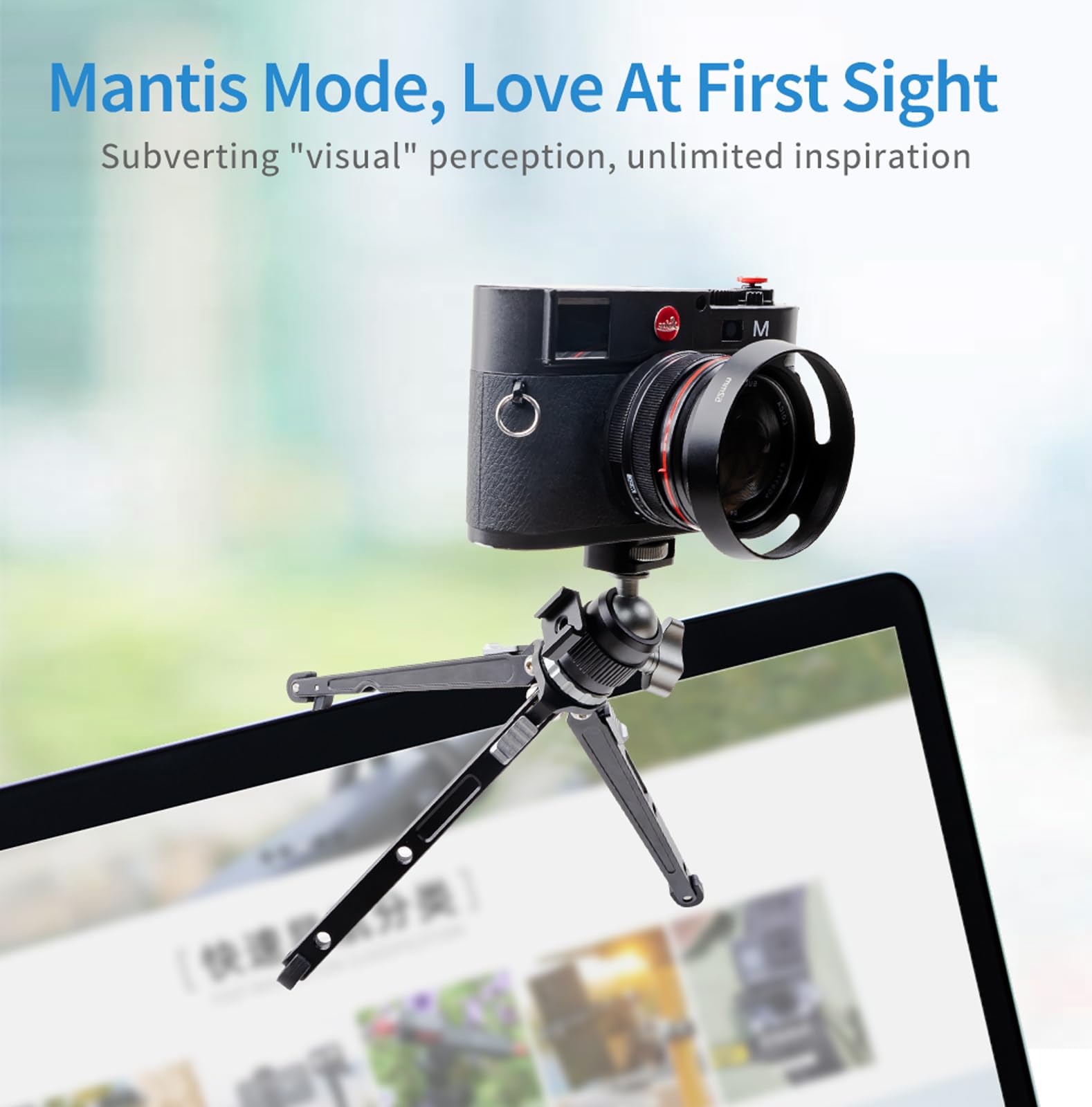 Amazon | XILETU ミニ三​​脚金属製スマートフォン三脚コールドシュー