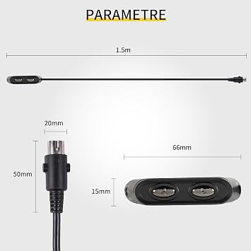 Mulin Power Recliner Switch MLSK36 Right (Left Side Facing) 2 Button Controller for Sofa Lift Chair Couch Massage Seat Bed