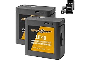 SPYPOINT LIT-10 Rechargeable Battery and SD Card Bundle for Cellular Trail Cameras