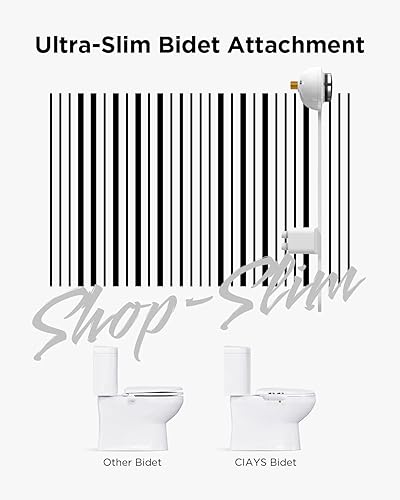 Miniatura 8 de Ciays - Accesorio ultradelgado de bidé para asiento de inodoro boquillas dobles de autolimpieza accesorio de bidé no eléctrico para lavado sanitario