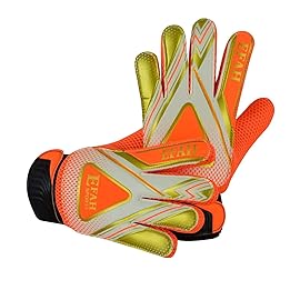 EFAH SPORTS Soccer Goalie Goalkeeper Gloves for Kids Boys Children Football Gloves with Strong Grips