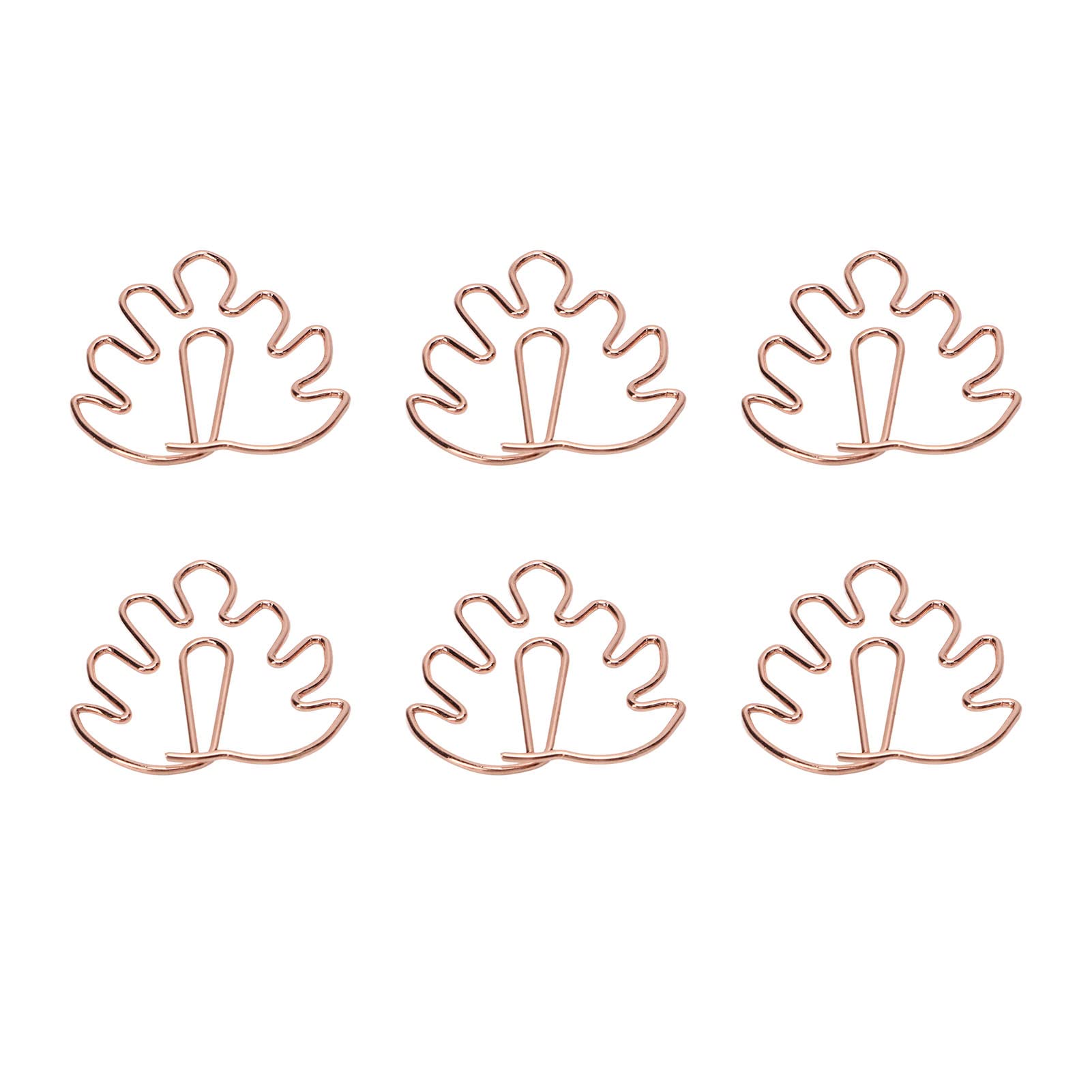 8 Stks Plated Paper Clips, Creative Diamond Shape Paper Clips Grappige Bladwijzer Metalen Memo Clip voor Office Thuis Gebruik Goud
