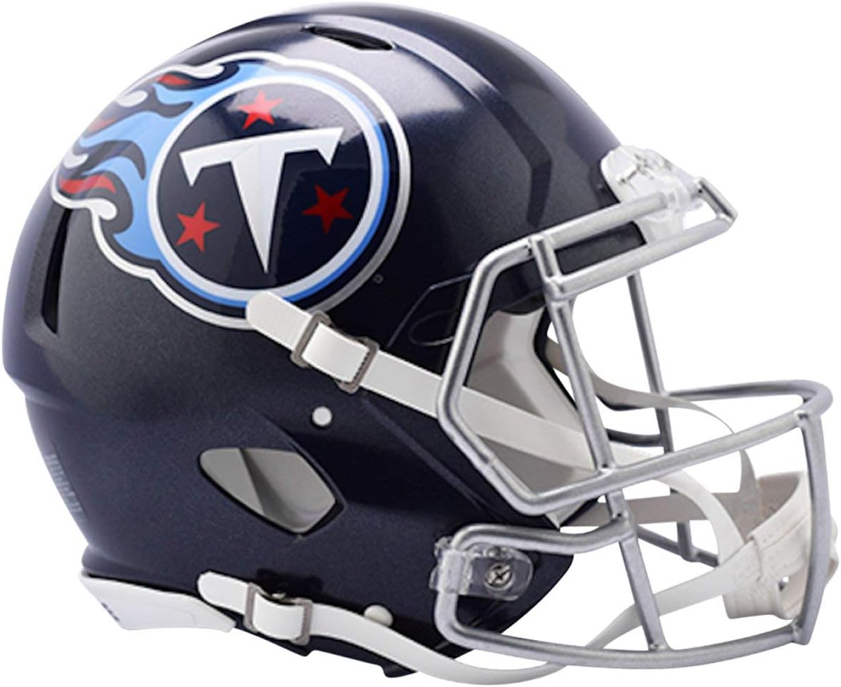 NFL Tennessee Titans Authentic Full Size Speed Style Riddell Helmet, Team Colors, One Size