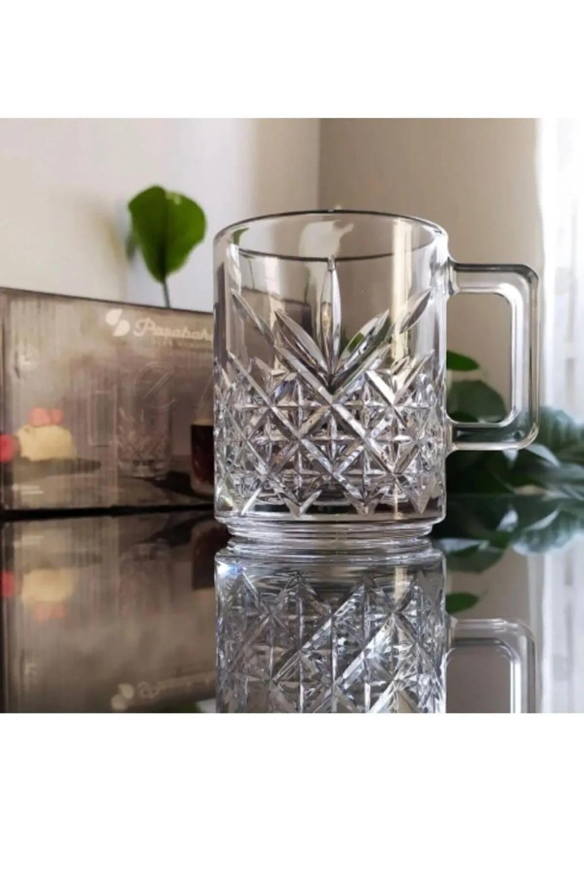 Pasabahce Timeless 6'Lı Kulplu Bardak 250 CC Kupa Çay Kahve Bardağı 858596969685aybabastore