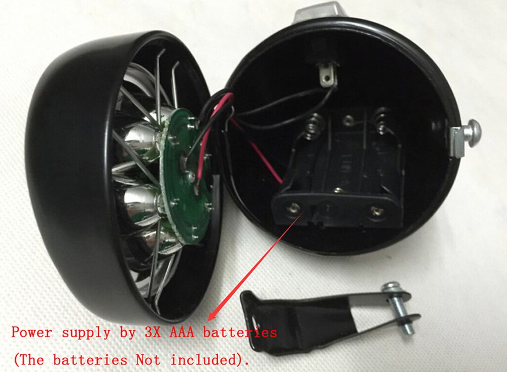 Amazon.com : GOODKSSOP Black Bright 6 LED Metal Shell Front Light