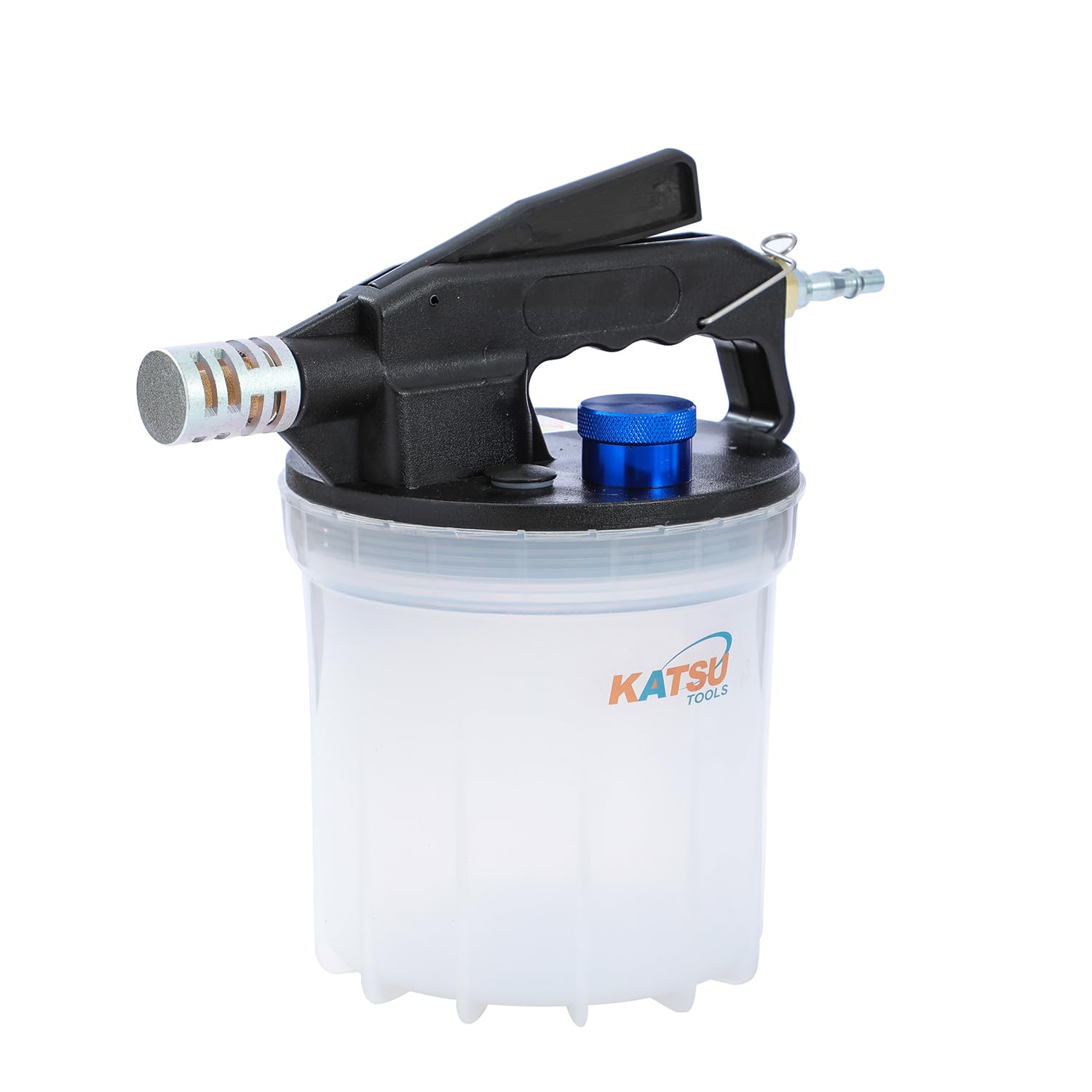 KATSU Tools Kit di spurgo pneumatico del liquido dei freni, 2 litri, con bottiglia di riempimento da 1 litro, adatto per la maggior parte dei sistemi frenanti standard e ABS, per auto, camion