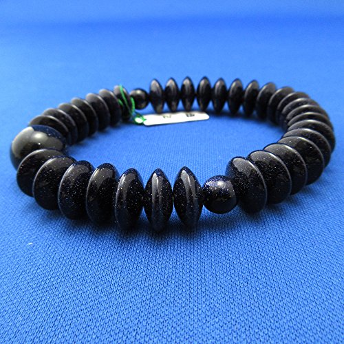 Kyoto Asahiya Blue Goldstone Mala Beads Bracelet Gemstone Japanese Juzu Buddhist Prayer Beads Asian Rosary Braceley For Men #TOP4