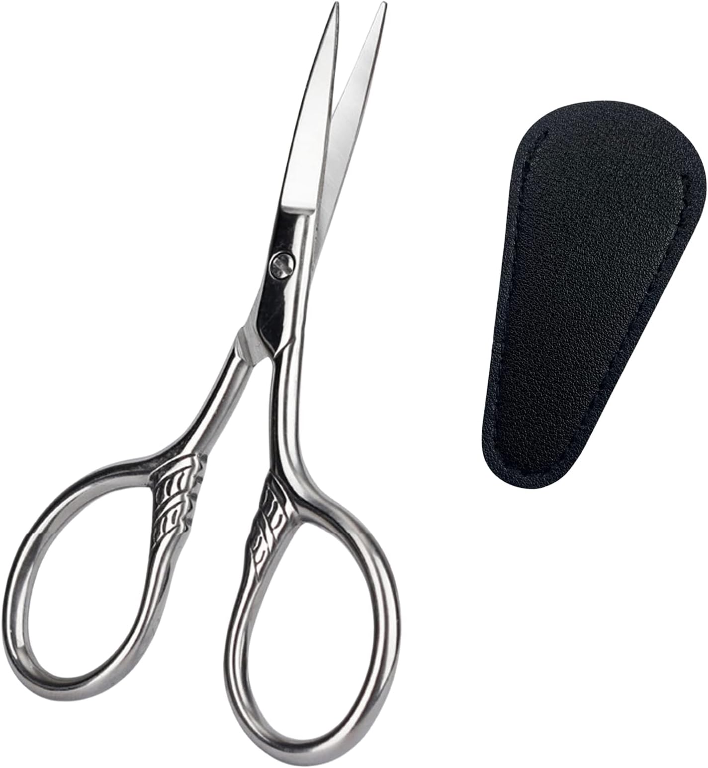 1 Pack Round Tip Nose Hair Scissors, Stainless Steel Safe Round Head ...