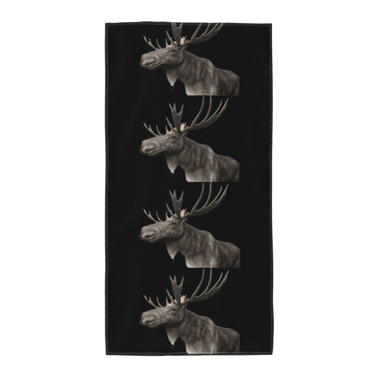 SDEGTHO Moose Soft Absorbent Long Towel For Gym Sports Picnic Leisure Use