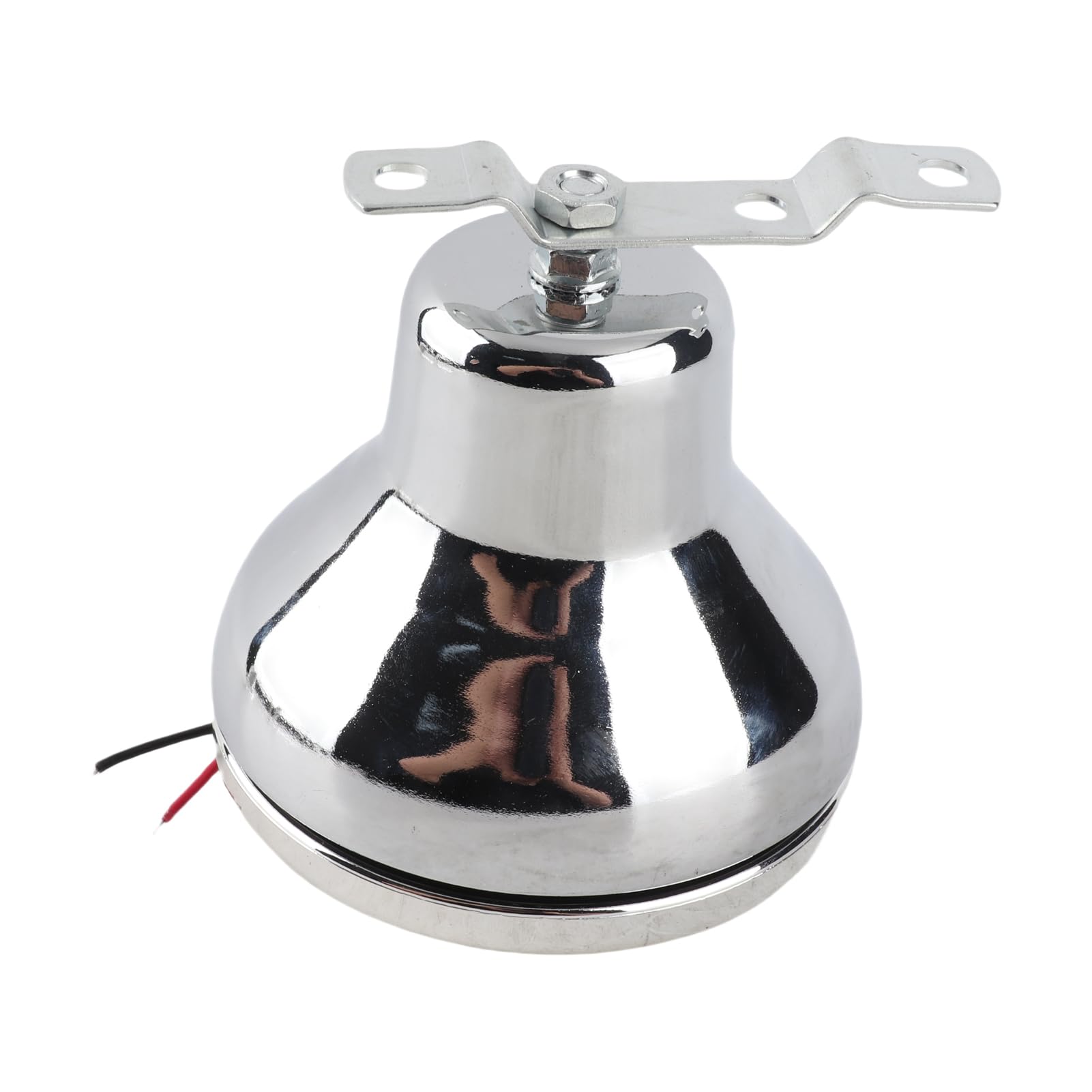 HUIOP Cloche électrique,12 V 110dB Électrique Cloche Forte Alarme De Sécurité Klaxon Interne Grève en Acier Inoxydable Alarme d'urgence Cloche pour Voiture Véhicule Moto Marine Bateau