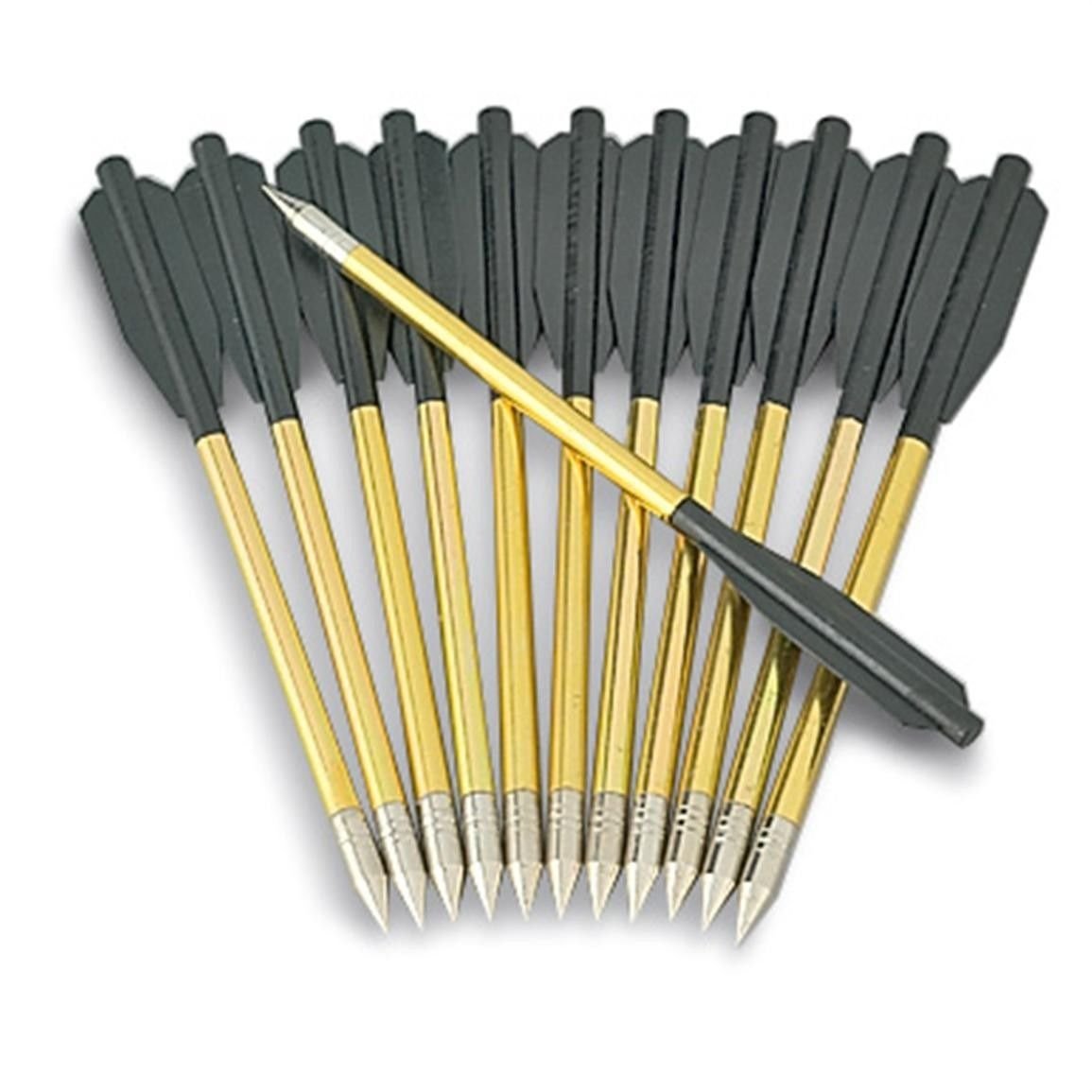 W WILLIAM TELL ARCHERY 24-X-Aluminum-Arrow-Bolts-for Pistol-Crossbow (Piranha-Mongoose)-USA