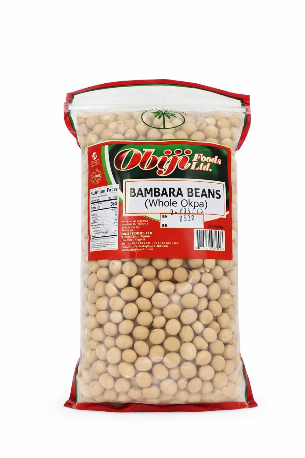 Bambara Beans Whole Okpa | African Bambara Groundnuts Nigerian Dried Beans Protein Rich Legume