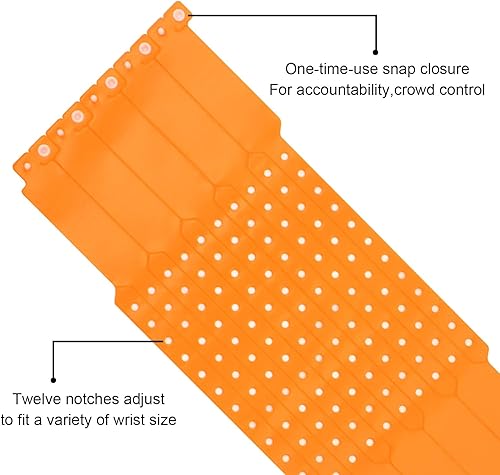 Miniatura 10 de 100 pulseras de vinilo de colores, impermeables, pulseras de seguridad, pulseras de eventos para bares, clubes, festivales, reuniones de música,