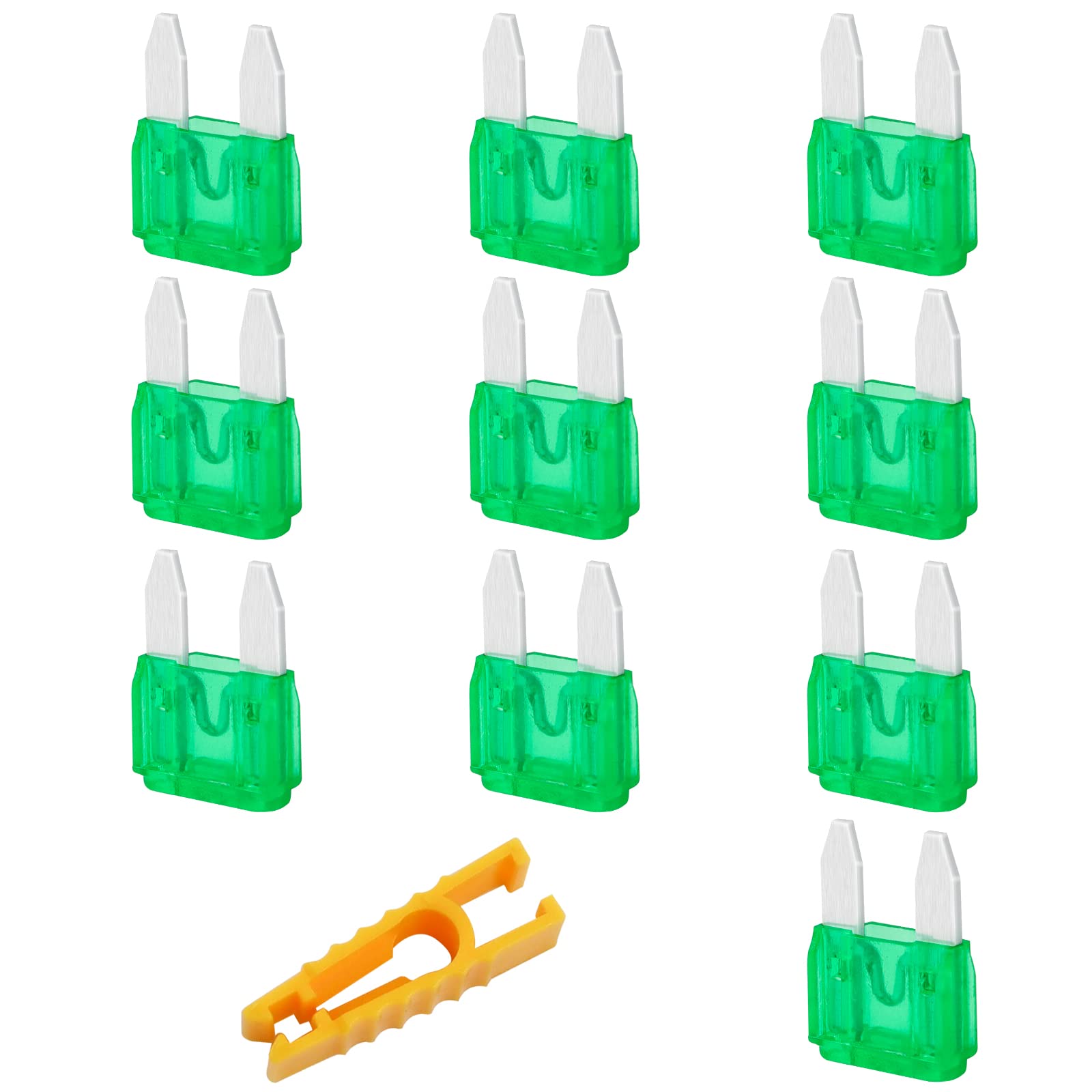 JatilEr Mini Blade Fuses 10 Pcs, 20A, 32V, Automotive Replacement Fuses with Fuse Puller for Car/RV/Truck/Motorcycle/Boat — view 13