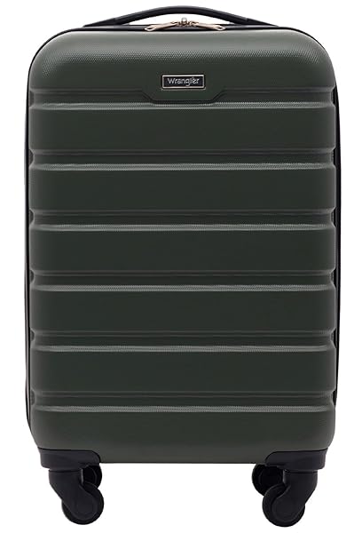 Wrangler 22" Hardside Spinner Carry-On Luggage, Deep Depth