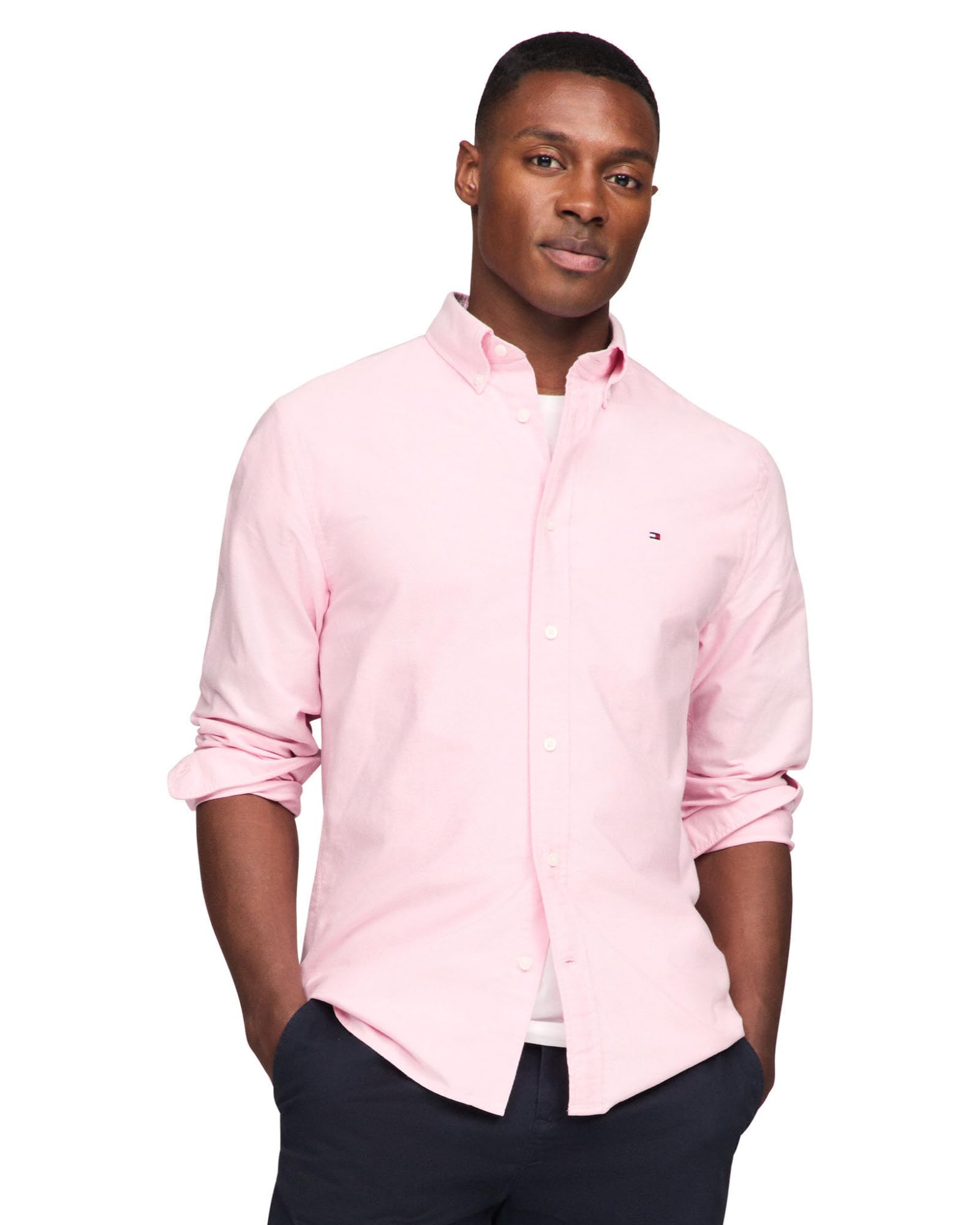 Tommy Hilfiger Men's Long Sleeve Oxford Shirt