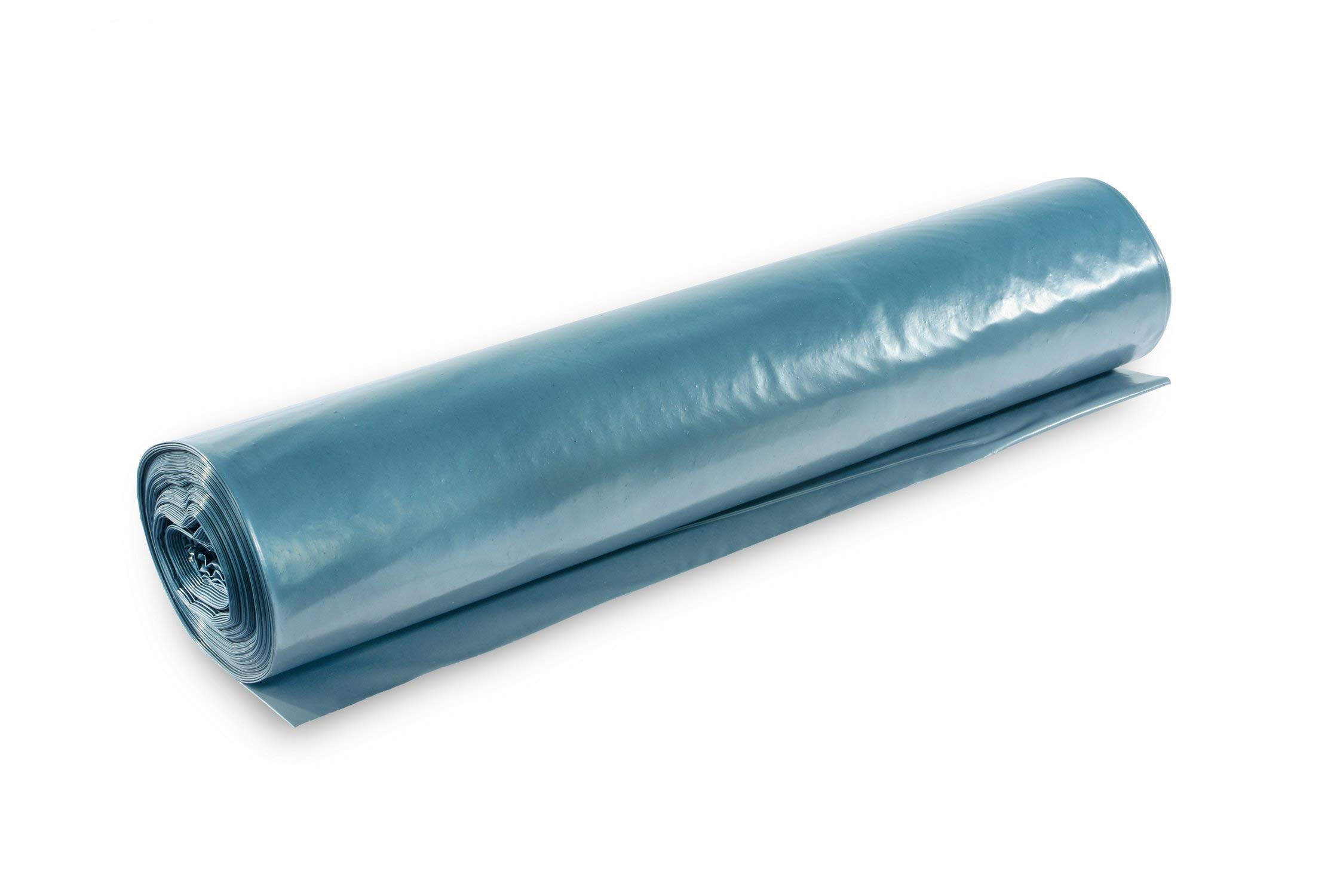 Recycelte Müllbeutel in Blau; reißfeste Müllsäcke 120l extra stark, Typ 100, gerollt, 150 Stk.