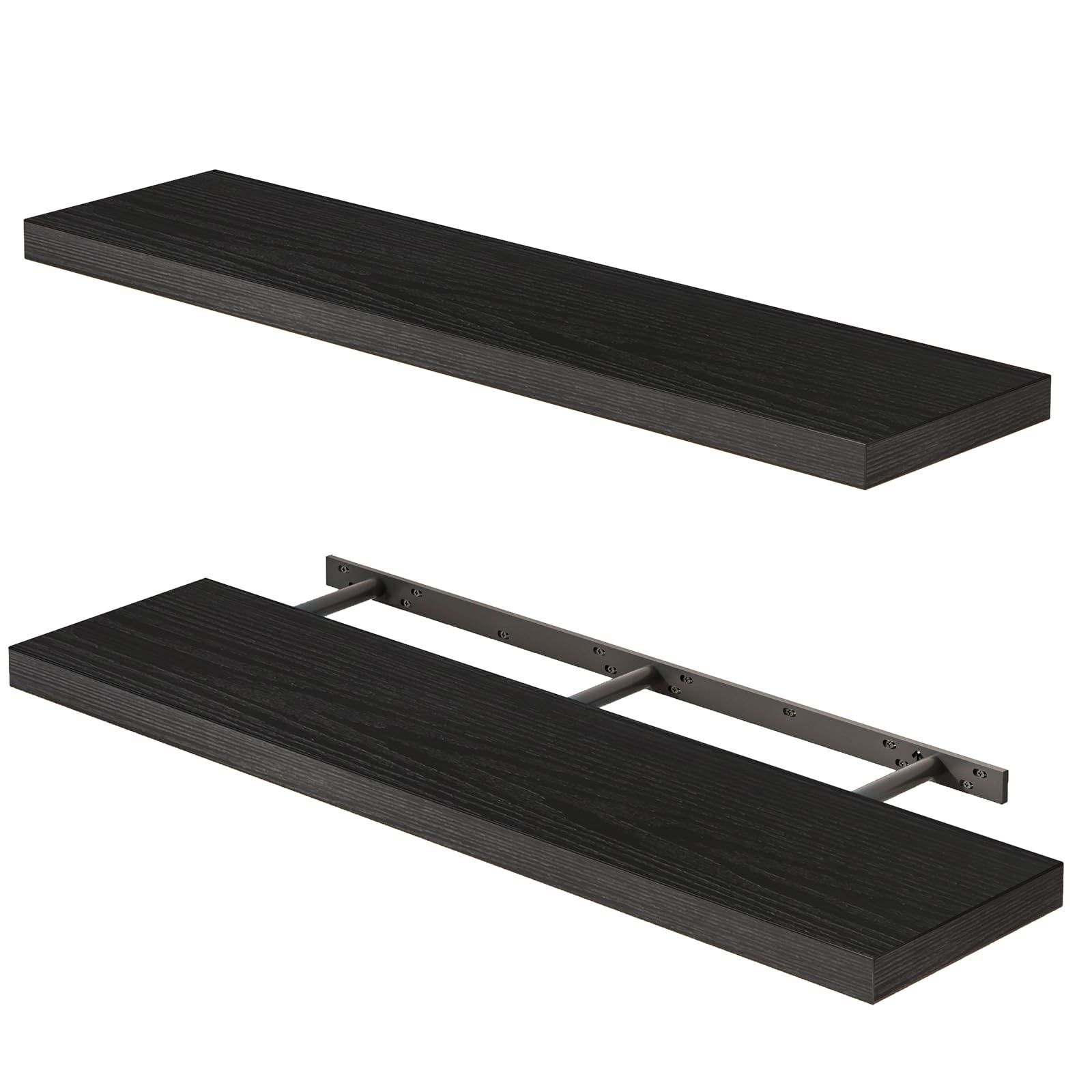 Fixwal Floating Shelves - White, Set of 2 -18 Fixwal Floating Shelves - White, Set of 2 -18