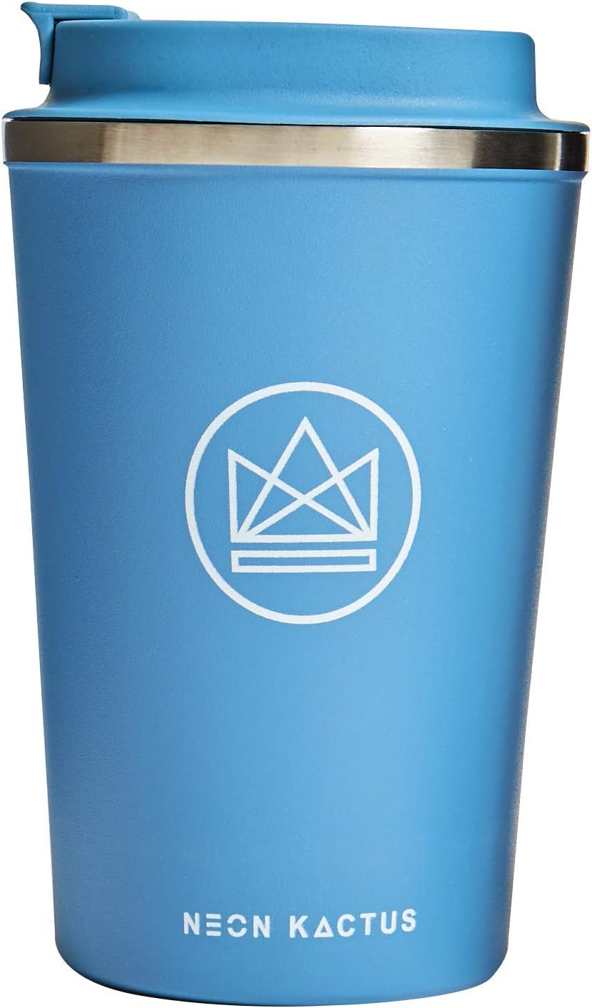 Neon Kactus Insulated Coffee Cup, Blue