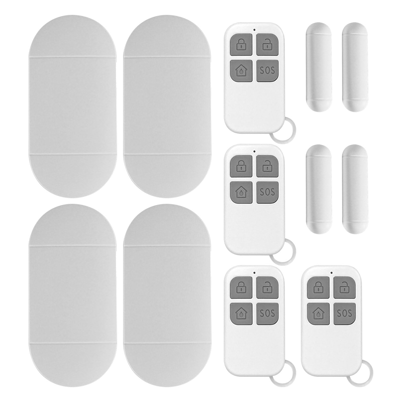 Sensore di allarme per porta, allarme senza fili per finestra, sensori di allarme per porte aperte, allarme antifurto all'ingresso, 130 dB, sensori di sicurezza domestica magnetici wireless per