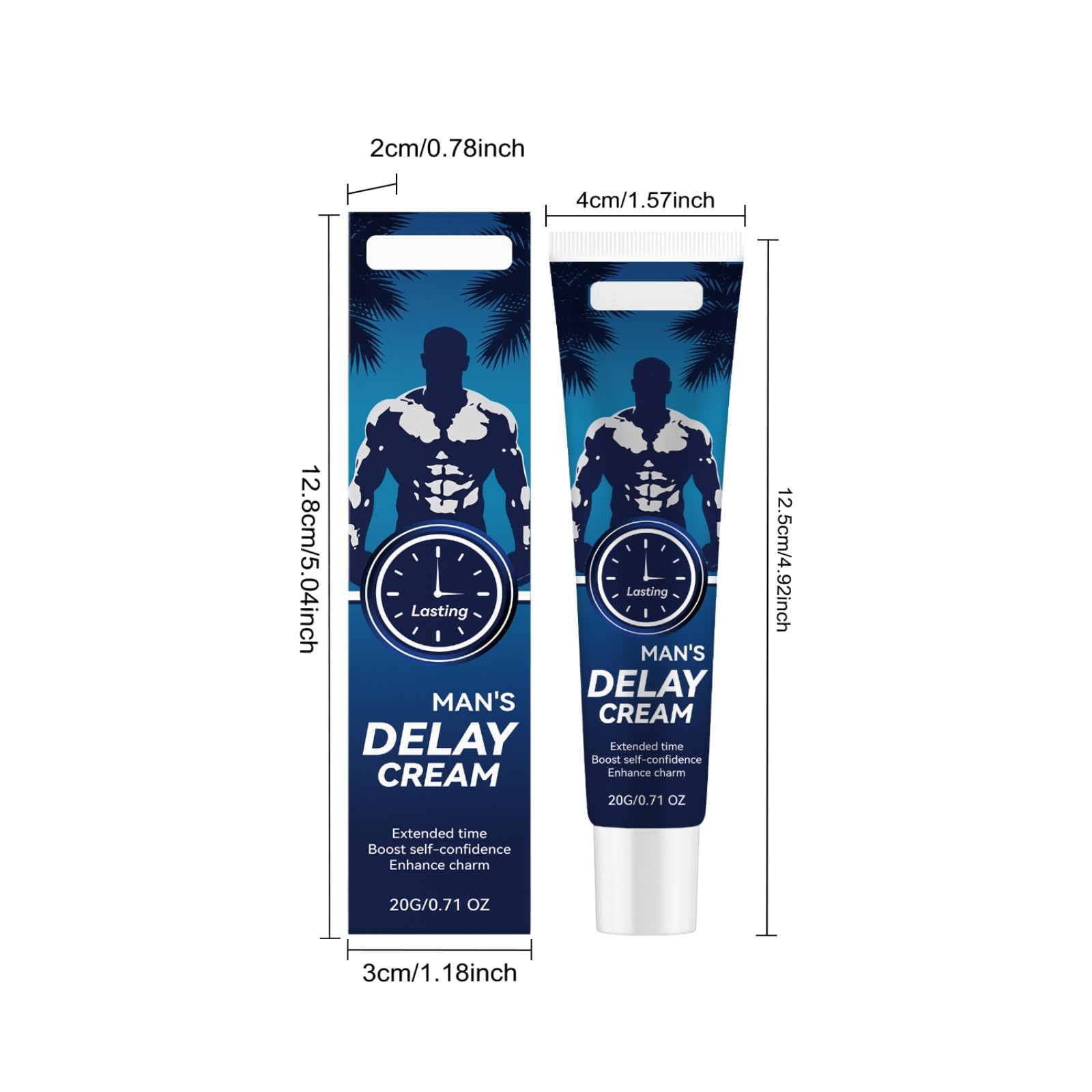 Crème retardatrice pour hommes | Restez dur et durez plus longtemps,4pcs