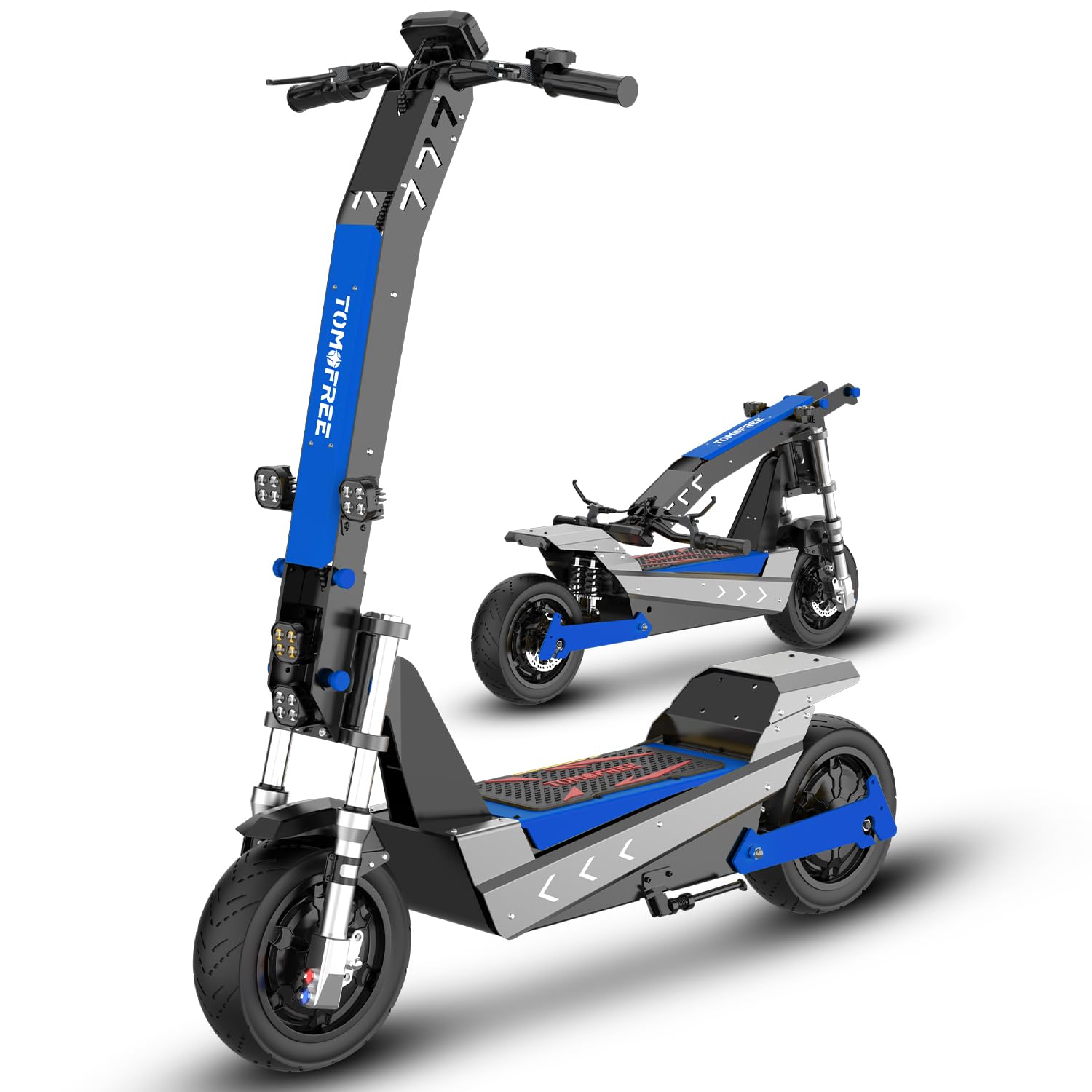 L7 Offroad Electric Scooter for Adults - 50 MPH 6000W Fastest Dual Motor 11 Off Road Tires 55-Mile