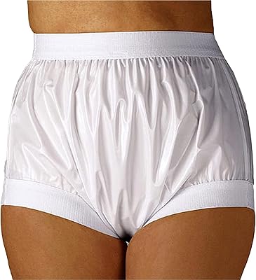 Plastic Pants for Adults with Incontinenceï¼ŒAdult Incontinence Pantsï¼ŒPlastic Diapers, Waterproof and Reusable Elderly Diapers, Soft Surface, Suitable for Adult Men and Women (XL, White)