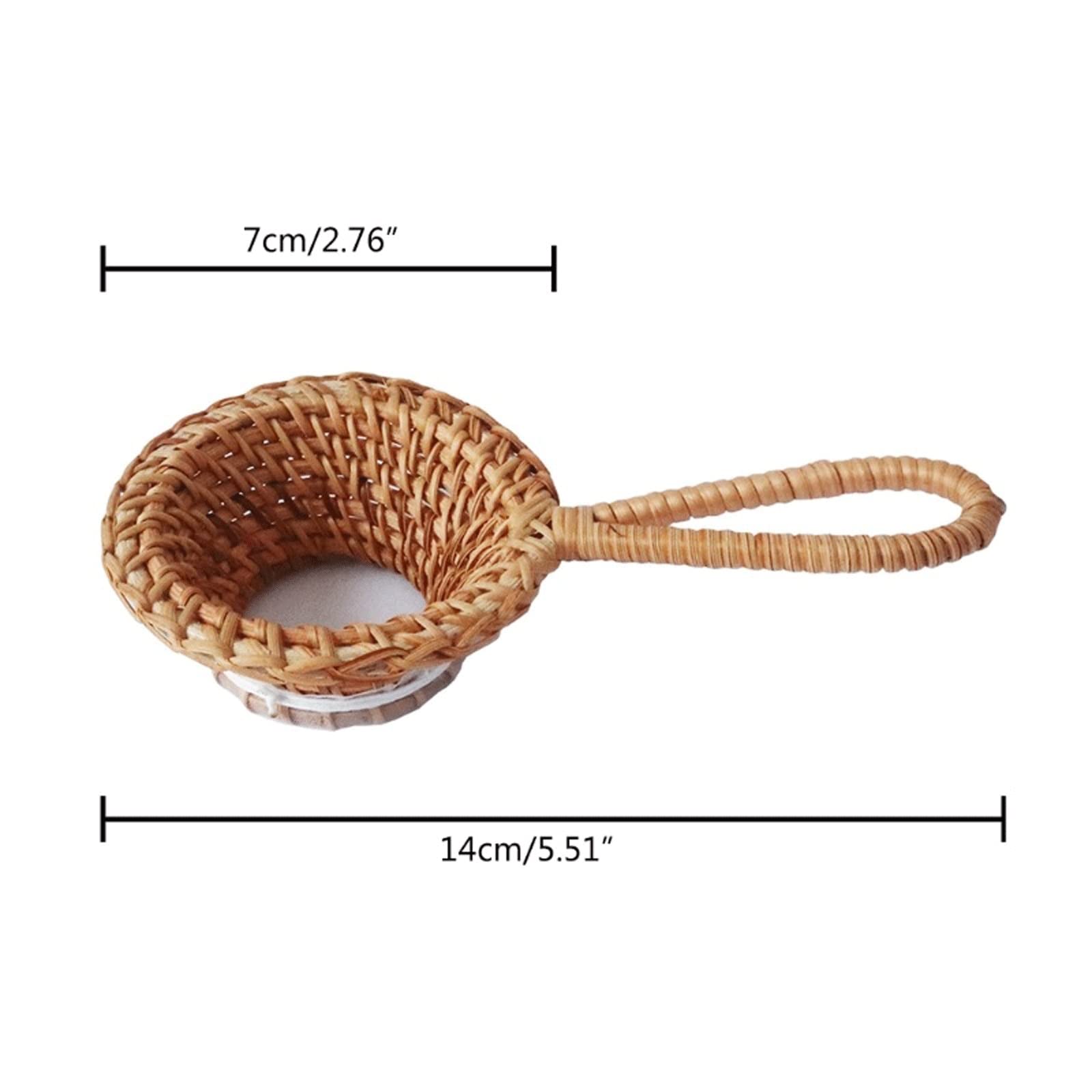 Passoire à thé en rotin naturel - Gadgets de cuisine - Infuseur pour cérémonie de thé