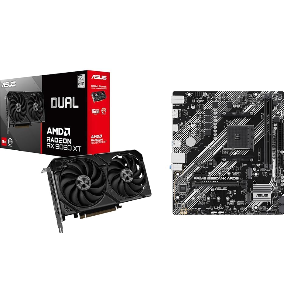 DUAL-RX9060XT-16G + PRIME B550M-K ARGB Bundle
