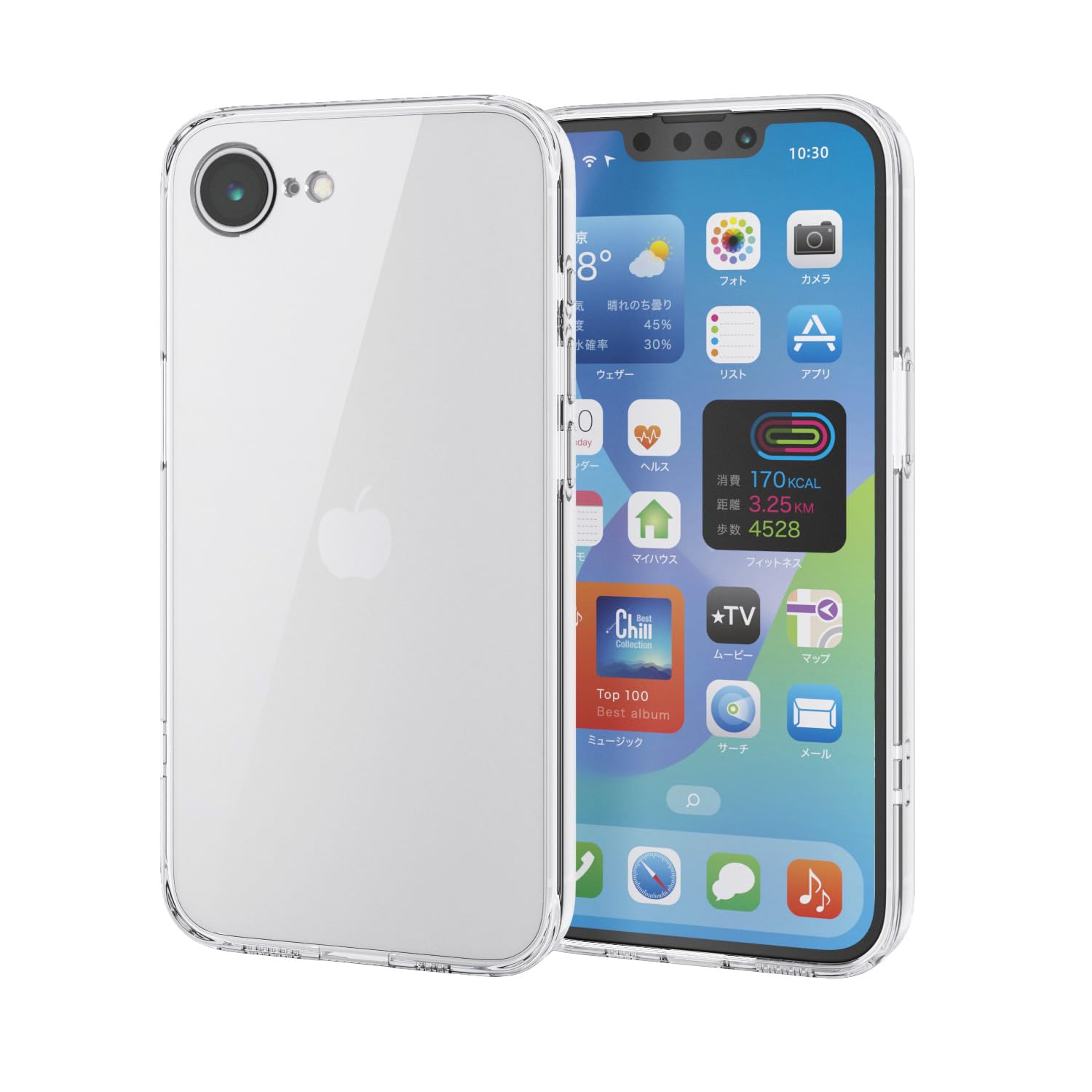 Amazon.co.jp: エレコム iPhone 16e ケース クリア 透明 耐衝撃 衝撃