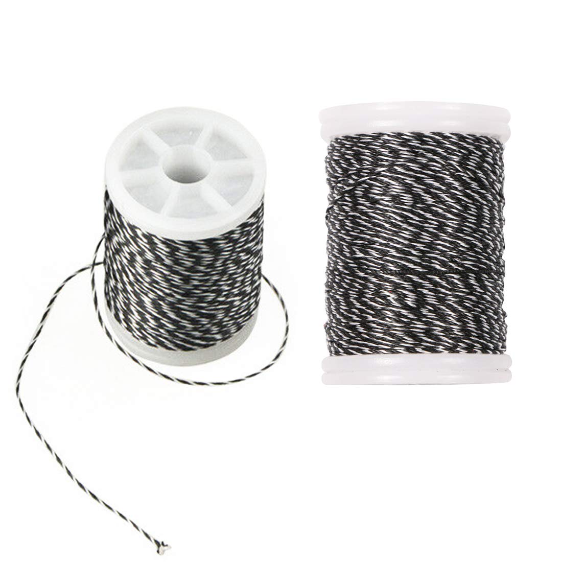 Linkboy Archery Bow String Serving Thread Bowstring Serving Material 0.020โ for Bowstring Tie Peep Nock Protection, 120 Yard/Roll, Pack of 2 Rolls