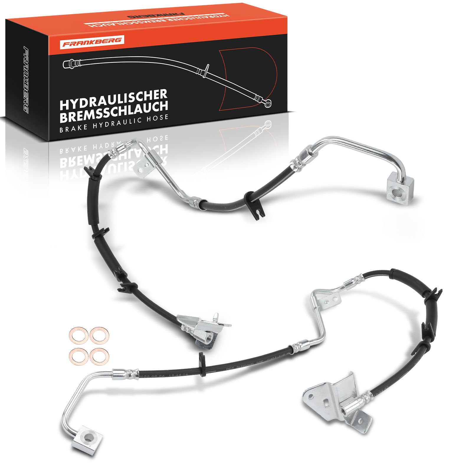Frankberg 2 mangueras de freno delanteras izquierda y derecha 52080405AA | Compatible con: Grand Cherokee II WG WJ