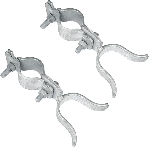 Paquete de 2 Pestillo de horquilla de puerta de 1-38 pulgadas x 1-58 pulgadas, cerradura de cerrojo galvanizado, cerrojo de valla de enlace de