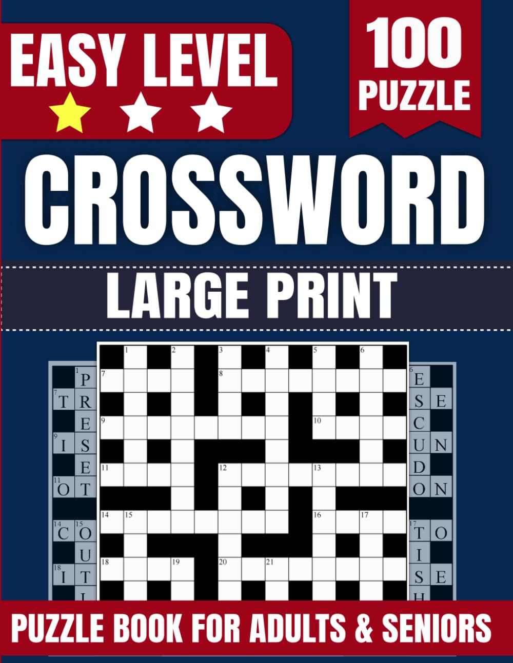 2027 Easy Crossword Puzzle Book for Adults and Seniors: 100 Easy Level Large Print Puzzles | Brain Games with Classic Words for Mental Stimulation, Memory Retention & Relaxation