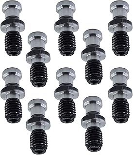 mitoharet 10 Pcs CAT40 75 Degree 0.747 Inch Pull Stud Retention Knob, Drum Pull Stud for Drill Replacement for DMG Mori Doosan